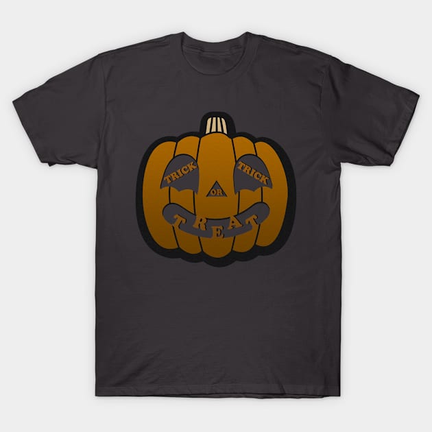 Trick or Treat pumpkin T-Shirt by PaletteDesigns